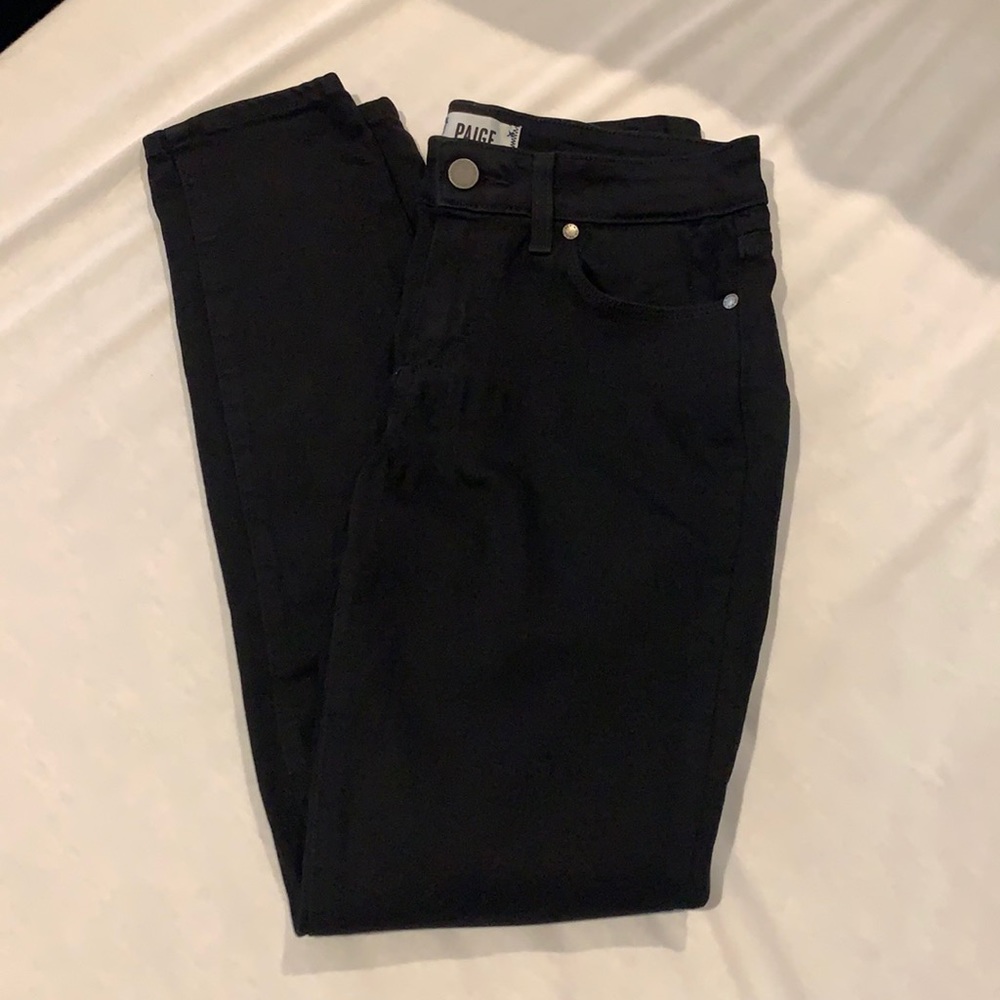 Paige Verdugo Ankle Black Jeans